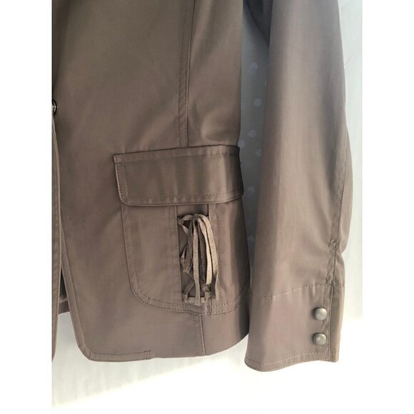 NWOT Cropped Vinyl Jacket - Picture 2 of 7